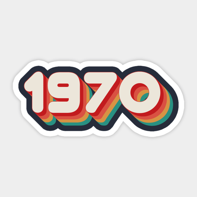 1970 Sticker by n23tees